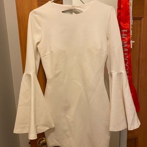 white form fitting dress!